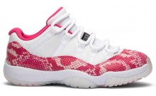 Pink Snake Jordan Wmns Air Jordan 11 Retro Low Shoes Womens RL0967-994