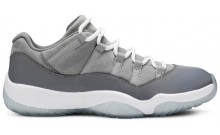 Grey Jordan 11 Retro Low Shoes Mens WD5818-832