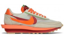Orange Nike CLOT x Sacai x LDWaffle Daybreak Shoes Mens AR6089-569