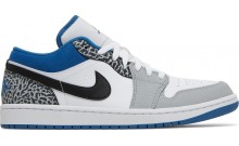 Blue Jordan 1 Low SE Shoes Mens BY7568-720
