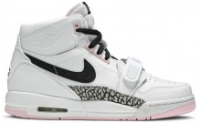 White Black Pink Jordan Legacy 312 GS Shoes Womens CX4829-889