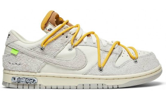 White Dunk Off-White x Dunk Low Shoes Mens DV1837-891