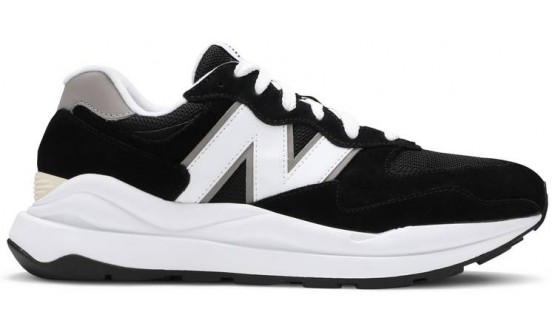 Black White New Balance 57/40 Shoes Mens ED8109-283