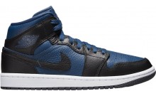 Blue Jordan Wmns Air Jordan 1 Mid SE Shoes Mens FE1129-730