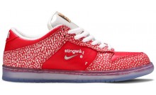 Red Dunk Stingwater x Dunk Low SB Shoes Womens GV7656-680
