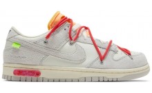 White Dunk Off-White x Dunk Low Shoes Womens HP6489-011