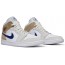 White Khaki Blue Jordan 1 Mid Shoes Mens IL8782-827