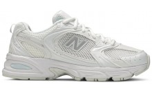 White Silver New Balance 530 Retro Shoes Mens IP1028-050