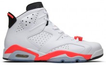 White Red Jordan 6 Retro Shoes Mens IP1815-567