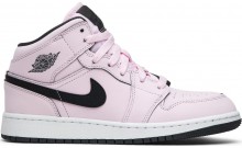 Pink Jordan 1 Mid GS Shoes Mens IW1546-120