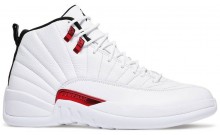 White Jordan 12 Retro Shoes Mens IY7099-035