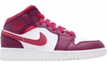 Pink Jordan 1 Mid GS Shoes Womens JY7686-223