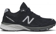 Black Silver New Balance 990v4 Shoes Mens LV7567-765