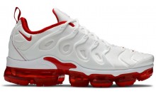 White Red Nike Air VaporMax Plus Shoes Mens MH3529-837