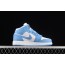Blue White Jordan 1 Mid University Shoes Womens MQ5383-932