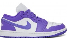 Purple Jordan Wmns Air Jordan 1 Low Shoes Mens NG9175-031
