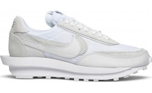 White Nike Sacai x LDWaffle Shoes Mens NJ8943-075