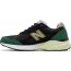 Black Green New Balance 990v3 Made In USA Shoes Womens NN0658-739