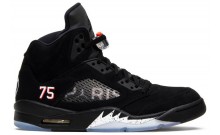 Black Jordan Paris Saint-Germain x Air Jordan 5 Retro Shoes Mens NR2126-806