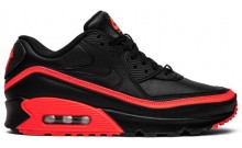 Black Red Nike Undefeated x Air Max 90 Shoes Mens OA9907-462