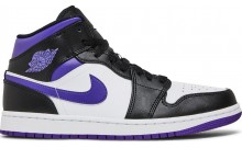 Purple Jordan 1 Mid Shoes Womens OK2211-946