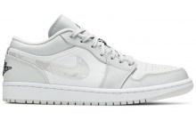 White Camo Jordan 1 Low Shoes Mens OV6262-711