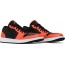 Black Orange Jordan 1 Low SE Shoes Mens PT9752-197