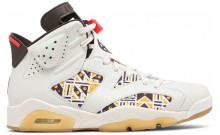 White Jordan 6 Retro Shoes Mens QW4720-440