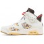 White Jordan 6 Retro Shoes Mens QW4720-440