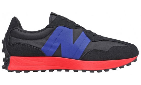 Black Red New Balance 327 Shoes Mens RY2895-575