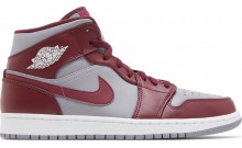 Pink Red Jordan 1 Mid Shoes Womens SG1956-009