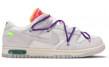 White Dunk Off-White x Dunk Low Shoes Womens SR7686-921