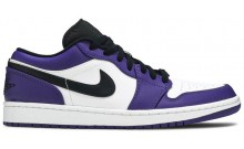 Purple Jordan 1 Low Shoes Mens ST2335-318