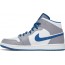 Blue Jordan 1 Mid Shoes Mens TV7685-268