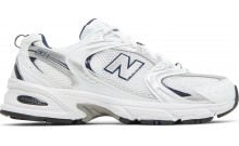 White Silver Blue New Balance 530 Shoes Mens UC3223-535