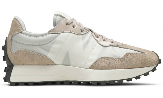 Grey Beige New Balance Wmns 327 Shoes Womens UH7609-422