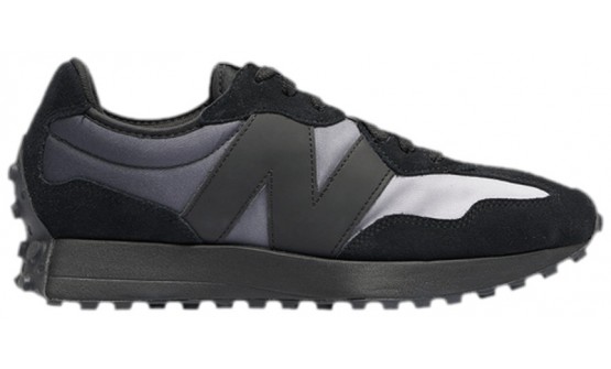 Black New Balance 327 Shoes Mens VH4153-778