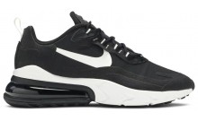 Black White Nike Air Max 270 React Shoes Womens VJ0863-358