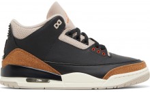 Black Jordan 3 Shoes Mens VL7118-033