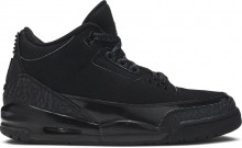 Black Jordan 3 Retro Shoes Womens WA2087-056