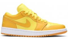 Yellow Jordan Wmns Air Jordan 1 Low Shoes Mens WR0571-625