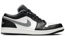 Black Grey Jordan 1 Low Shoes Womens WX1549-976