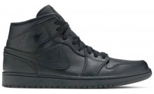 Black Jordan 1 Mid Shoes Womens XM7914-197