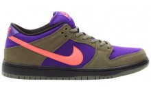 Olive Red Dunk Low Pro SB Shoes Womens XW4922-231