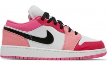 White Pink Jordan 1 Low GS Shoes Kids XY1167-917