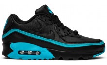 Black Blue Nike Undefeated x Air Max 90 Shoes Mens YA3900-131