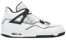 White Jordan 4 Retro GS Shoes Womens YF4095-502
