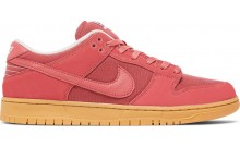 Dark Red Dunk Low SB Shoes Womens YJ6670-500