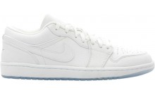 White Jordan 1 Low Retro Shoes Womens YL1910-911