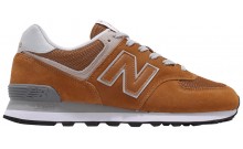 Brown New Balance 574 Shoes Womens YV5993-981
